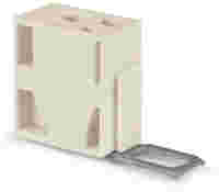 Additional module for matrix patchboards; for snap-on fixing to mounting adapter; with contact to mounting frame; with CAGE CLAMP®; white