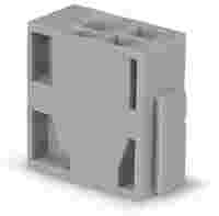 Additional module for matrix patchboards; for snap-on fixing to mounting adapter; insulated; with CAGE CLAMP®; gray