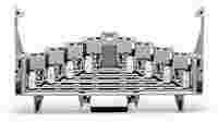 4-level terminal block for matrix patching; with locking clips; one potential per level; with 2.3 mm Ø test port; for 35 x 7.5 mounting rail; 1.5 mm²; white