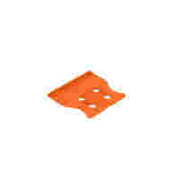 Strain relief plate; for female and male connectors; 35 mm wide; 1 part; Pin spacing 3.81 mm; orange