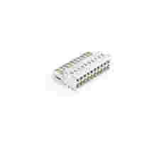 1-conductor male connector; CAGE CLAMP®; 1.5 mm²; Pin spacing 3.5 mm; 10-pole; 100% protected against mismating; light gray
