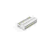 1-conductor male connector; CAGE CLAMP®; 1.5 mm²; Pin spacing 3.5 mm; 11-pole; 100% protected against mismating; 1,50 mm²; light gray