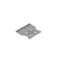 Strain relief plate; for female and male connectors; 35 mm wide; 1 part; gray