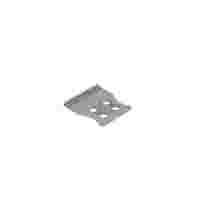 Strain relief plate; for female and male connectors; 25 mm wide; 1 part; gray