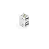 THT double-deck male header; 1.0 x 1.0 mm solder pin; angled; 100% protected against mismating; Pin spacing 3.5 mm; 6-pole; light gray