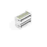 THT double-deck male header; 1.0 x 1.0 mm solder pin; angled; 100% protected against mismating; Pin spacing 3.5 mm; 18-pole; light gray