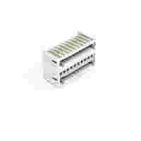 THT double-deck male header; 1.0 x 1.0 mm solder pin; angled; 100% protected against mismating; Pin spacing 3.5 mm; 20-pole; light gray