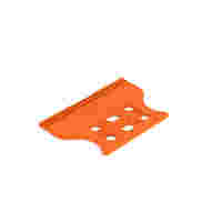 Strain relief plate; for female and male connectors; 1 part; Pin spacing 3.81 mm; orange