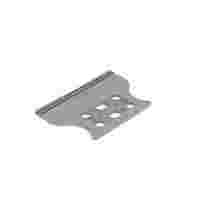 Strain relief plate; for female and male connectors; 1 part; gray