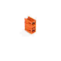 THT double-deck male header; 1.0 x 1.0 mm solder pin; angled; 100% protected against mismating; Pin spacing 3.81 mm; 4-pole; orange