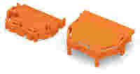 Strain relief housing; for female and male connectors; 2 parts; Pin spacing 3.81 mm; 3-pole; orange
