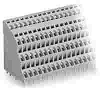 Quadruple-deck PCB terminal block; 2.5 mm²; Pin spacing 5 mm; 104-pole; CAGE CLAMP®; gray