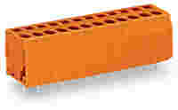 PCB terminal block; 2.5 mm²; Pin spacing 5.08 mm; 6-pole; CAGE CLAMP®; orange