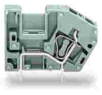 Stackable PCB terminal block; with commoning option; 2.5 mm²; Pin spacing 5 mm; 1-pole; CAGE CLAMP®; gray