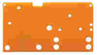 End plate; snap-fit type; 1.5 mm thick; orange