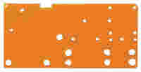 End plate; snap-fit type; 1.5 mm thick; orange