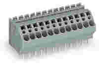 PCB terminal block; 4 mm²; Pin spacing 5 mm; 11-pole; CAGE CLAMP®; commoning option; gray