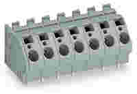 PCB terminal block; 6 mm²; Pin spacing 10 mm; 2-pole; CAGE CLAMP®; commoning option; gray