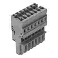 1-conductor female connector; CAGE CLAMP®; 4 mm²; Pin spacing 5 mm; 7-pole; coding finger; 4,00 mm²; gray