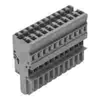 1-conductor female connector; CAGE CLAMP®; 4 mm²; Pin spacing 5 mm; 11-pole; coding finger; 4,00 mm²; gray
