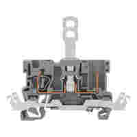 1-conductor/1-pin disconnect carrier terminal block; with shield contact; for DIN-rail 35 x 15 and 35 x 7.5; 4 mm²; CAGE CLAMP®; 4,00 mm²; gray