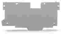 End and intermediate plate; 1.1 mm thick; gray
