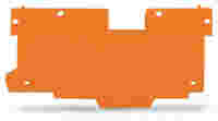 End and intermediate plate; 1.1 mm thick; orange