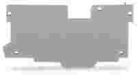 End and intermediate plate; 1.1 mm thick; gray