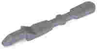 Strain relief plate; for female and male connectors; 1 part; Pin spacing 5 mm; 1-pole; gray