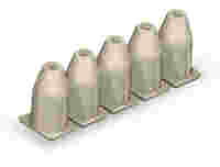 Insulation stop; 0.25 - 0.5 mm²; 5 pieces/strip; light gray