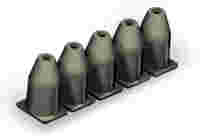 Insulation stop; 0.75 - 1 mm²; 5 pieces/strip; dark gray