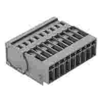 1-conductor male connector; CAGE CLAMP®; 4 mm²; Pin spacing 5 mm; 9-pole; 4,00 mm²; gray