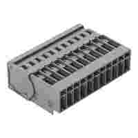1-conductor male connector; CAGE CLAMP®; 4 mm²; Pin spacing 5 mm; 11-pole; 4,00 mm²; gray