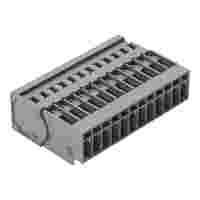 1-conductor male connector; CAGE CLAMP®; 4 mm²; Pin spacing 5 mm; 12-pole; 4,00 mm²; gray