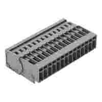 1-conductor male connector; CAGE CLAMP®; 4 mm²; Pin spacing 5 mm; 14-pole; 4,00 mm²; gray