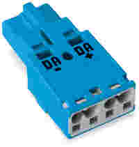 Plug; 2-pole; Cod. I; blue