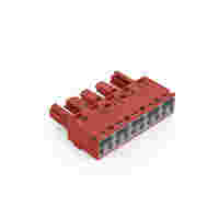 Socket; 5-pole; Cod. P; 4,00 mm²; red
