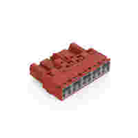 Plug; 5-pole; Cod. P; 4,00 mm²; red