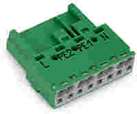 Plug; 4-pole; Cod. Q; 4,00 mm²; green