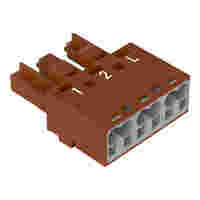 Socket; 3-pole; Cod. S; brown
