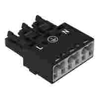 Socket; 3-pole; Cod. A; black