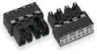 Plug; 4-pole; Cod. A; 4,00 mm²; black