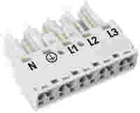 Socket; 5-pole; Cod. A; 4,00 mm²; white