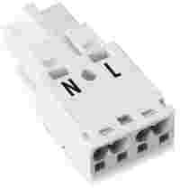 Plug; 2-pole; Cod. A; white