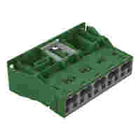 Snap-in plug; 5-pole; Cod. Q; 4,00 mm²; green