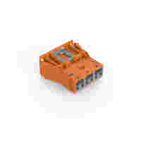 Snap-in plug; 3-pole; Cod. R; 4,00 mm²; orange
