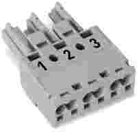 Socket; 3-pole; Cod. B; gray