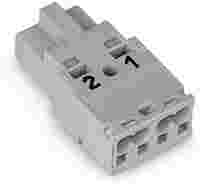 Plug; 2-pole; Cod. B; gray