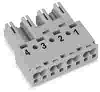 Plug; 4-pole; Cod. B; gray