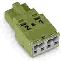 Plug; 2-pole; Cod. B; light green